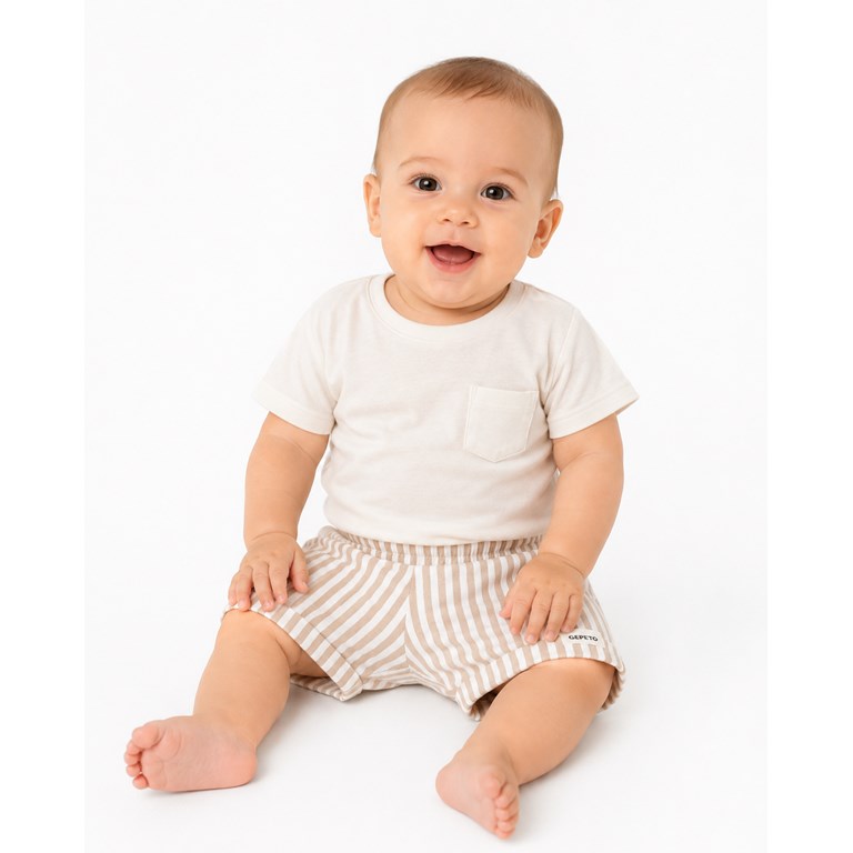 BERMUDA DE LINO. BABY CHEITO