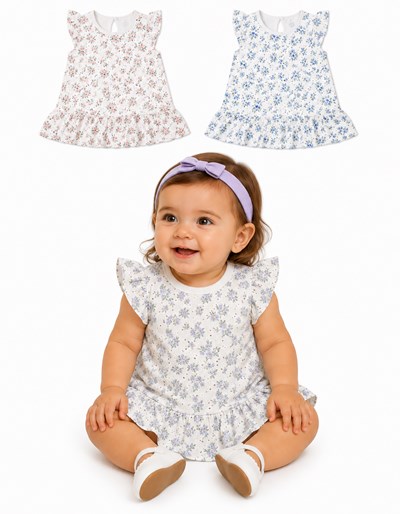 VESTIDO DE LINO PARA NENA. BABY CHEITO