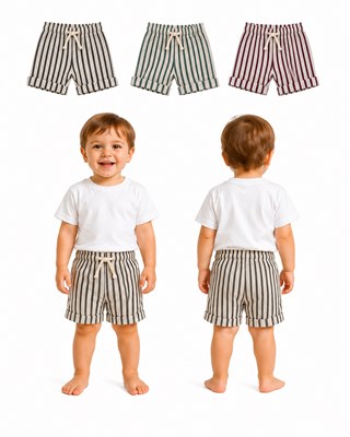 BERMUDA DE LINO PARA BEBE. BABY CHEITO