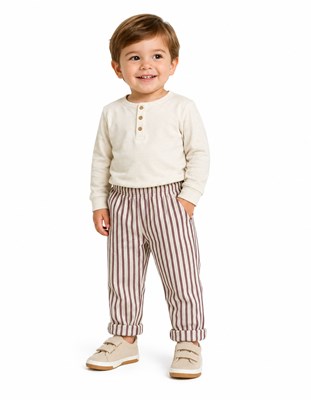 PANTALON DE LINO PARA BEBE. BABY CHEITO