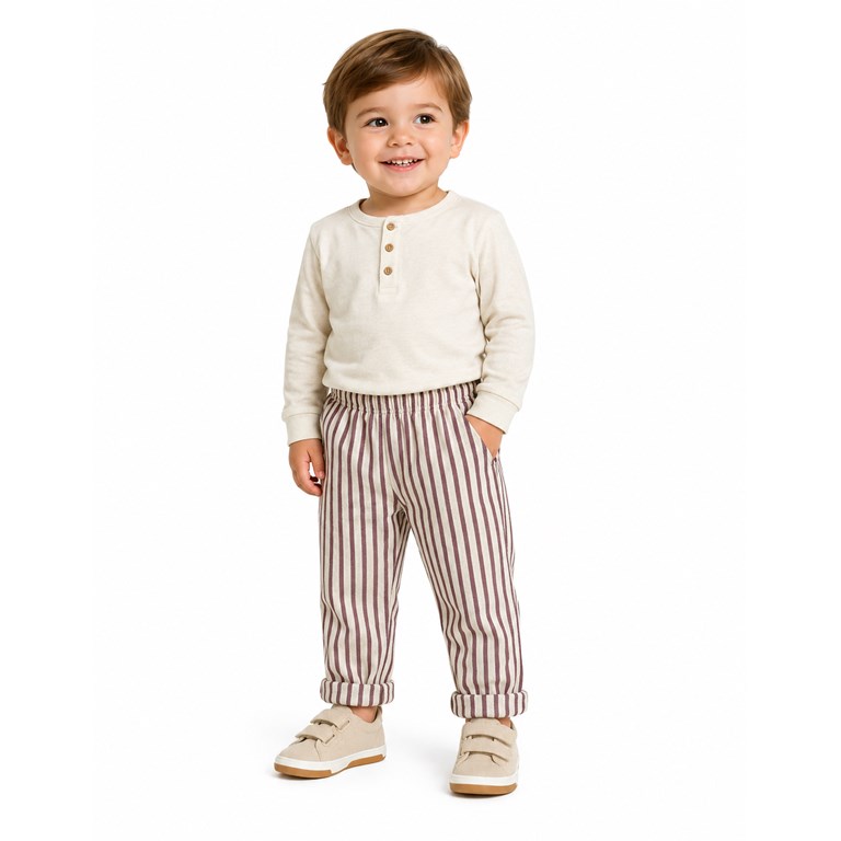 PANTALON DE LINO PARA BEBE. BABY CHEITO