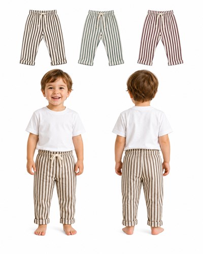 PANTALON DE LINO PARA BEBE. BABY CHEITO