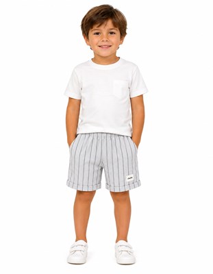 BERMUDA DE LINO PARA NENE. BABY CHEITO