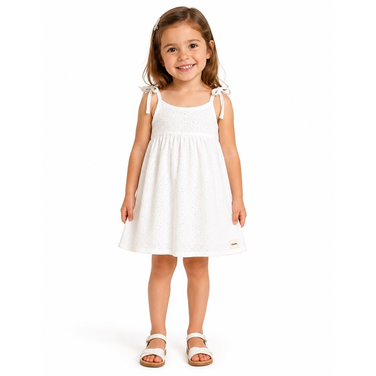 VESTIDO DE LINO PARA BEBE. BABY CHEITO