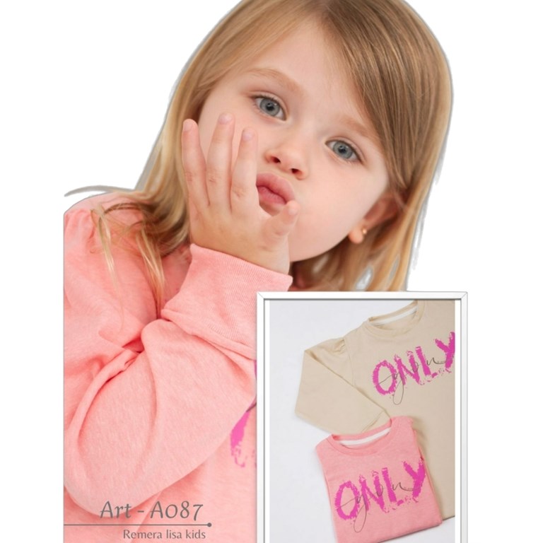REMERA NENA MANGA LARGA ESTAMPA 'ONLY'. BABY CHEITO