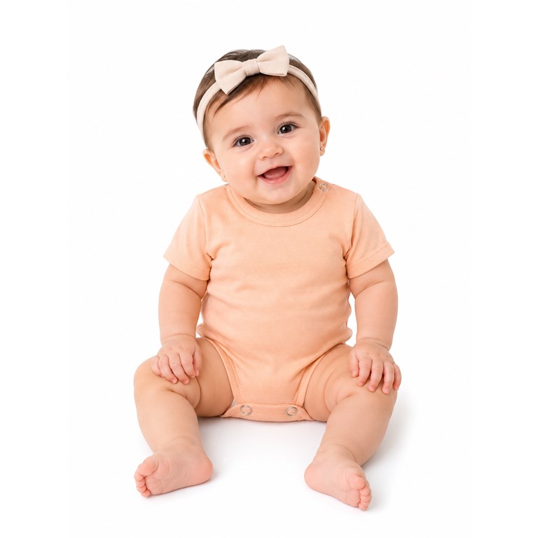 BODY COLOR MANGA CORTA PARA BEBE. BABY CHEITO