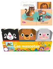 PACK DE 3 LIBROS CON FORMA DE AMINALES MASCOTAS, INCLUYE CUENTOS CORTOS EN CADA UNO. GATO DE HOJALATA. MED. 8 X 12 CM.