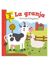 LIBRO ILUSTRADO ANIMALES DE LA GRANJA, CREANDO PEQUEÑAS HISTORIAS, INCLUYE 3 ROMPECABEZAS DE 9 PIEZAS. GATO DE HOJALATA. MED. 20 X 20 CM.