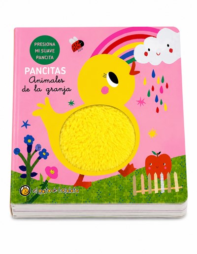 LIBRO ANIMALITOS DE LA GRANJA. SONIDO EN PANCITA. GATO DE HOJALATA