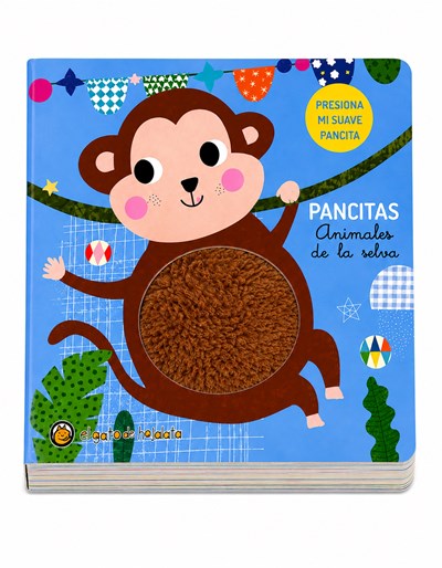 LIBRO ANIMALITOS DE LA SELVA. SONIDO EN PANCITA. GATO DE HOJALATA