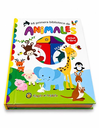 LIBRO ANIMALES *MI PRIMERA BIBLIOTECA*. GATO DE HOJALATA