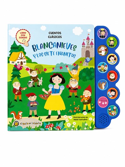 LIBRO BLANCANIEVES Y LOS SIETE ENANITOS *MUNDO DE SONIDOS*. GATO DE HOJALATA