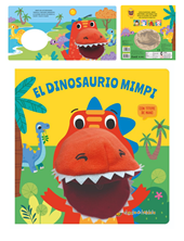 LIBRO CON TITERE, EL DINOSAURIO MIMPI. GATO DE HOJALATA. MED. 20 X 20 CM.