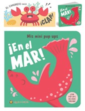 LIBRO CON MOVIMIENTOS POP-UPS DE ANIMALES DEL MAR. GATO DE HOJALATA. MED. 14 X 14 CM.
