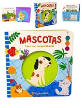 LIBRO CON ROMPECABEZAS DE MASCOTAS. GATO DE HOJALATA. MED. 15 X 15 CM