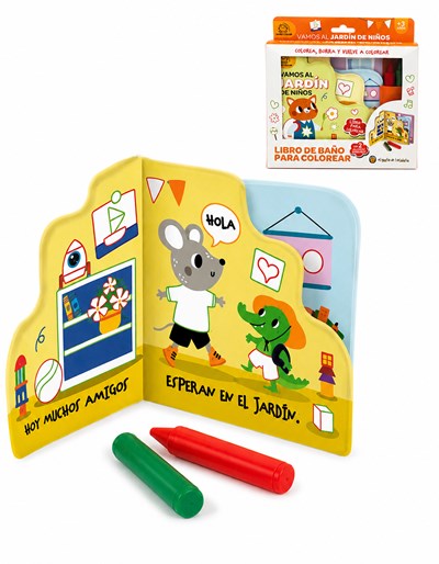 LIBRO VAMOS AL JARDÍN *BAÑO Y COLOR*. GATO DE HOJALATA