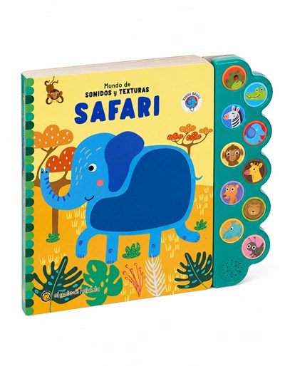 LIBRO SAFARI *MUNDO DE SONIDOS Y TEXTURAS*. GATO DE HOJALATA