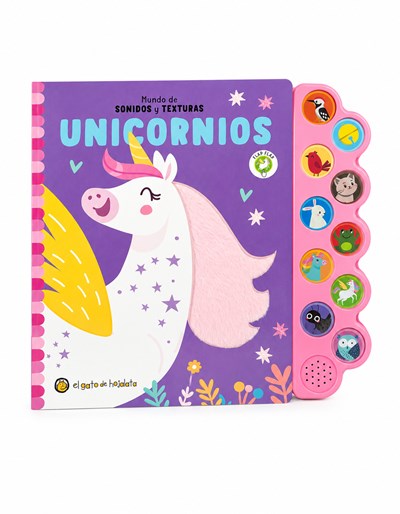 LIBRO UNICORNIOS *MUNDO DE SONIDOS Y TEXTURAS*. GATO DE HOJALATA