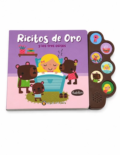 LIBRO RICITOS DE ORO *CLASICOS CON SONIDO*. GATO DE HOJALATA