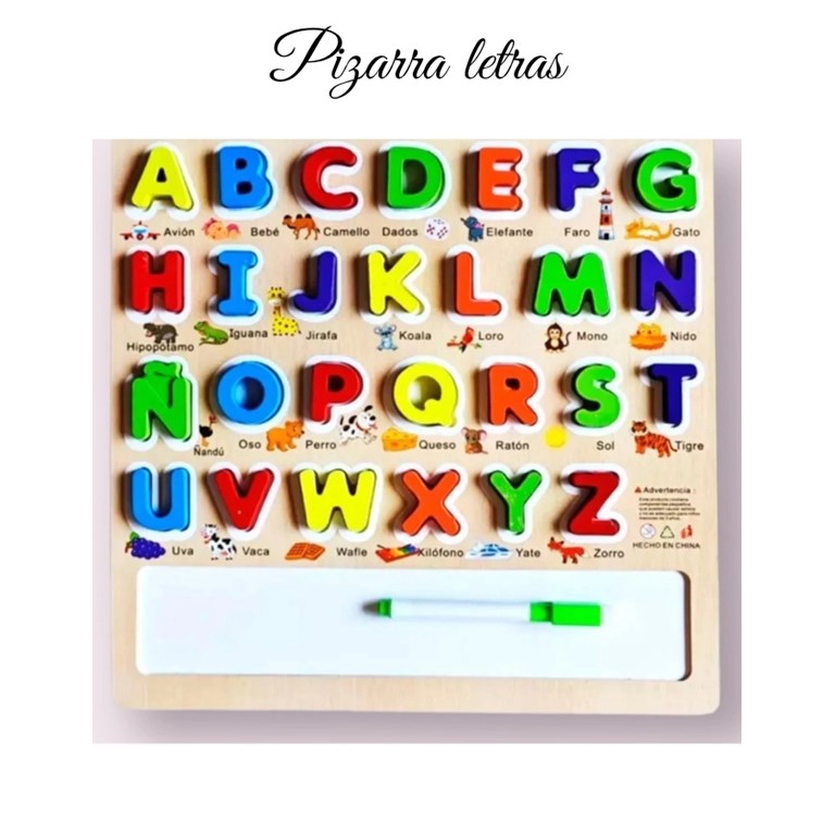 PIZARRA LETRAS 30X30 CM