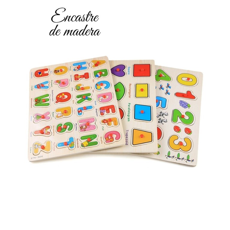 ENCASTRES DE MADERAS, 9 MODELOS, 23X30 CM