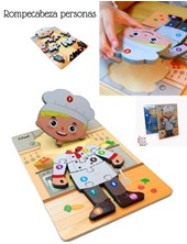 ROMPECABEZAS PERSONAS 15X22.5 CM. PHI PHI TOYS