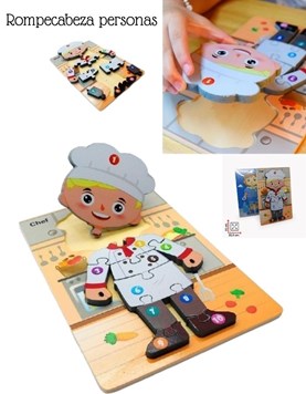 ROMPECABEZAS PERSONAS 15X22.5 CM. PHI PHI TOYS