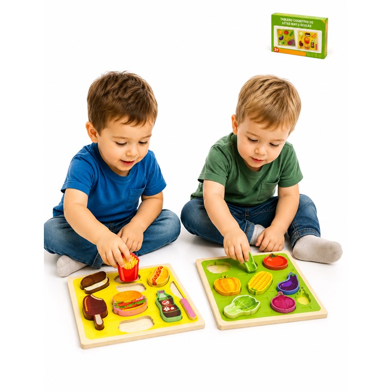 TABLERO COGNITIVO ALIMENTOS 22.5X22.5 CM