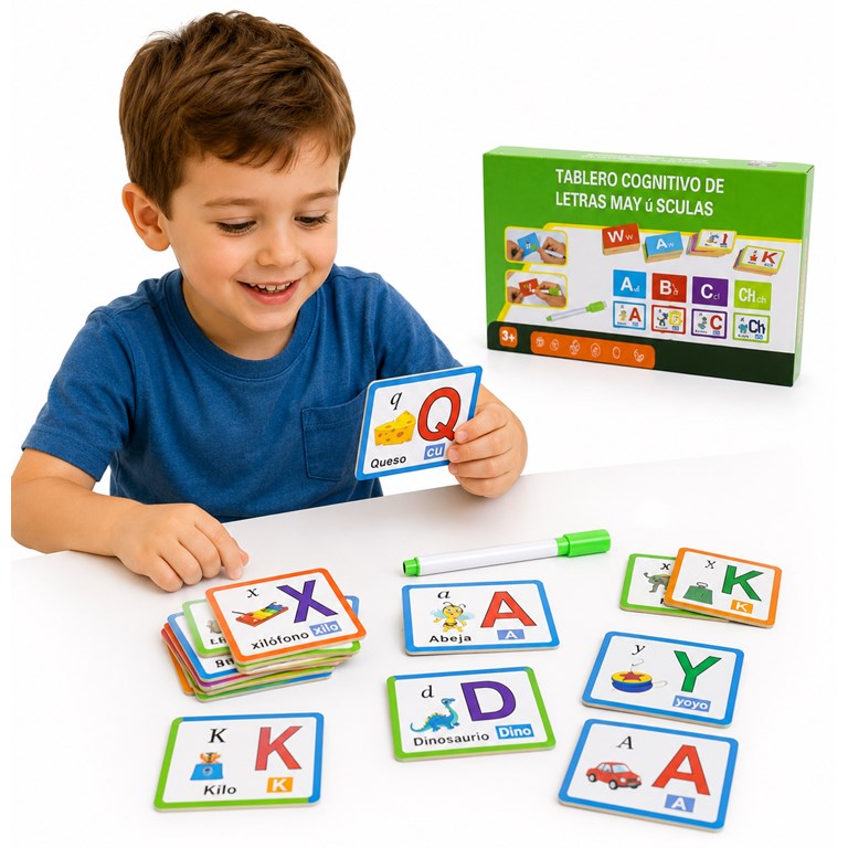 TABLERO COGNITIVO LETRAS 13X21.5 CM.  DREAM SPORT