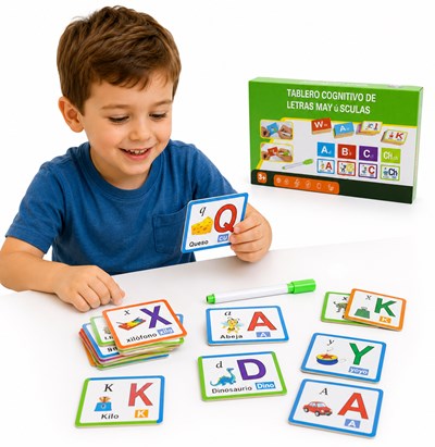 TABLERO COGNITIVO LETRAS 13X21.5 CM.  DREAM SPORT