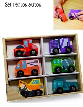 SET DE AUTOS VARIOS, CAJA 17X20.5 CM. PHI PHI TOYS