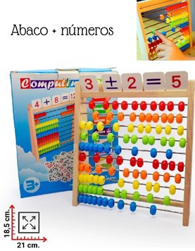 ABACO + NUMEROS 21X18.5 CM. PHI PHI TOYS
