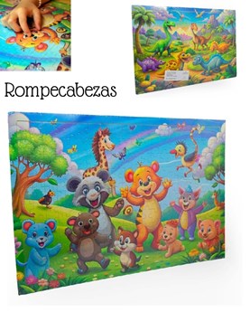 ROMPECABEZAS DE ANIMALITOS 30X45 CM. PHI PHI TOYS