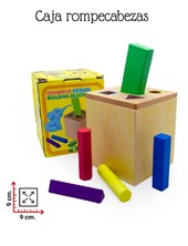 CAJA ROMPECABEZA GEOMETRICO 9X9 CM. PHI PHI TOYS