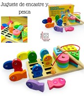 JUGUETE DE ENCASTRE Y PESCA 14.5X7.5 CM. PHI PHI TOYS
