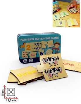 ROMPECABEZAS ANIMALES, NUMEROS Y LETRAS 8X12.5 CM. PHI PHI TOYS