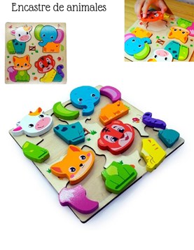 ENCASTRE ANIMALITOS 18X18 CM. PHI PHI TOYS