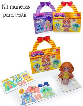 KIT MUÑECAS PARA VESTIR 17X15 CM. PHI PHI TOYS