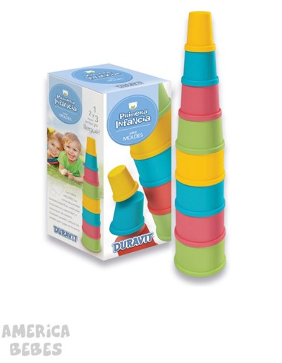 Torre de baldes chicos primera infancia 8X8X21 CM Duravit