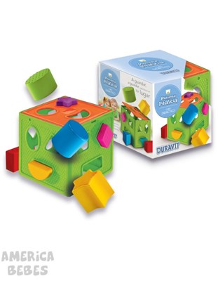 Cubo didactico con formas de encastre primera infancia 20X20X21 CM Duravit