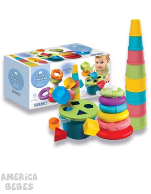 3 en 1 (apilables+torre+balde formas). primera infancia 43X21X17 CM Duravit