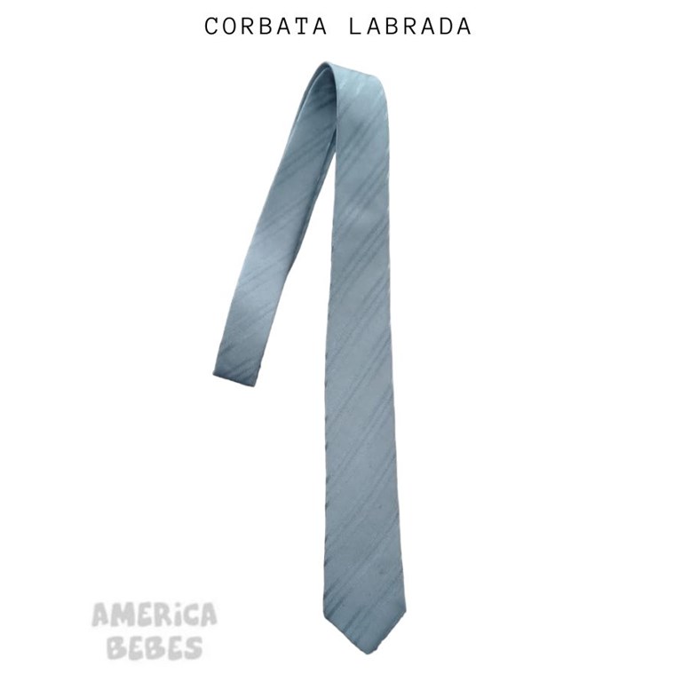 CORBATA LABRADA COLOR GRIS. LOS MOTIVOS DEL LABRADO PUEDEN VARIAR.