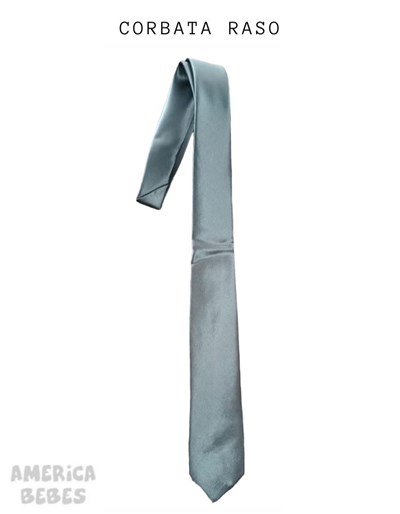 CORBATA RASO COLOR GRIS LISO.