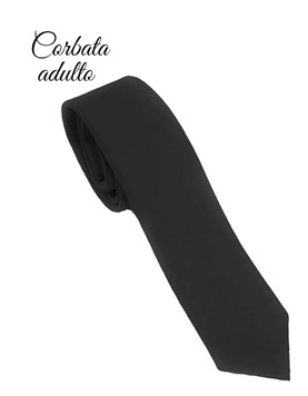Corbata ceolon negro ADULTO colegial.