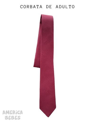 Corbata bordo adulto secundaria con pasador, 1,50  x 7 colegial.