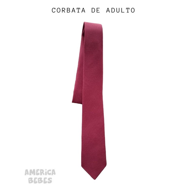 Corbata ceolon bordo ADULTO colegial.