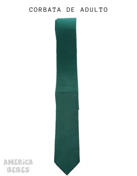 Corbata ceolon verde ADULTO colegial.
