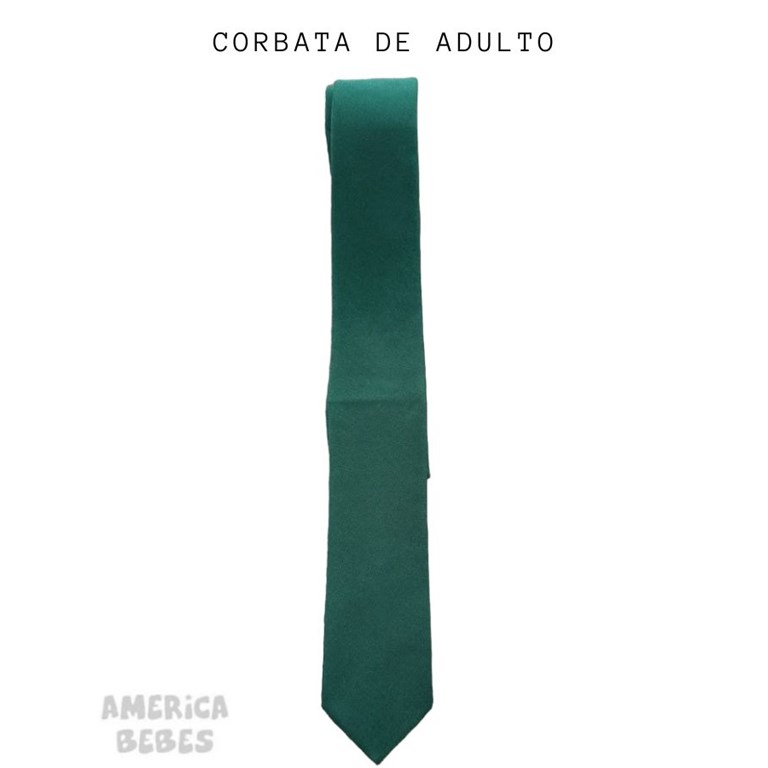 Corbata ceolon verde  ADULTO colegial.