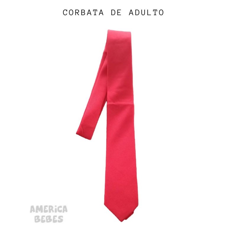 Corbata ceolon rojo ADULTO colegial.