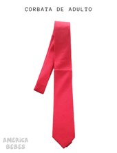 Corbata ceolon rojo ADULTO colegial.